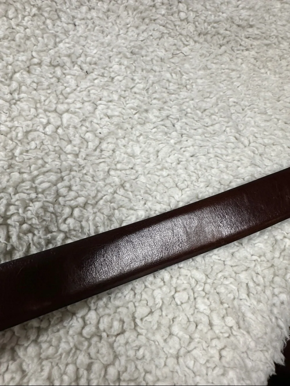 Banana Republic Men’s Slim Brown Italian Leather Belt, Brushed Silverr Buckle 36